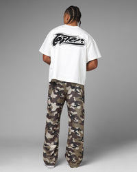 Loiter Jet Stream Chenille T-Shirt Off White