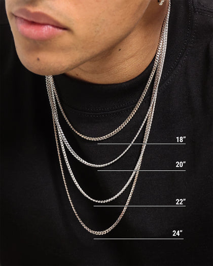 House Of Auric 3mm Cuban Chain Sterling Silver