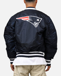 New Era X Alpha Series X NFL New England Patriots MA-1 Bomber Jacket Navy/Red