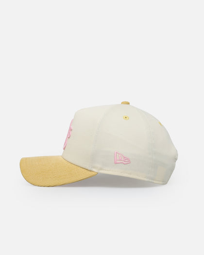 New Era Oakland Raiders 'Easter Corduroy' 9FORTY A-Frame Snapback White/Yellow