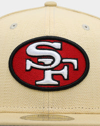 New Era San Francisco 49ers 'Raffia Front' 59FIFTY Fitted Vegas Gold