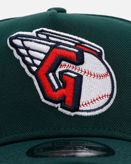 New Era Cleveland Guardians 'Evergreen' 9FORTY A-Frame Snapback Dark Green