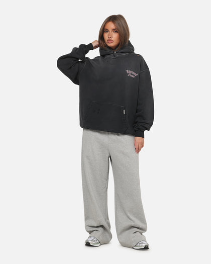 Represent Duality Hoodie Washed Black