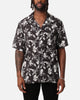 XXIII Floral Textured Button Up Shirt Black/White