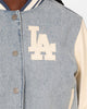 Pro Standard Women's Los Angeles Dodgers Varsity Jacket Denim