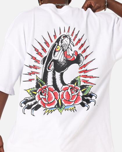 Ed Hardy Panther Ray T-Shirt White