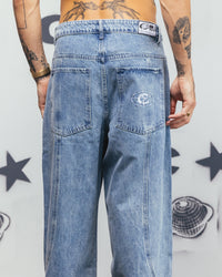Carre Outlaw Baggy Jeans Light Blue Wash