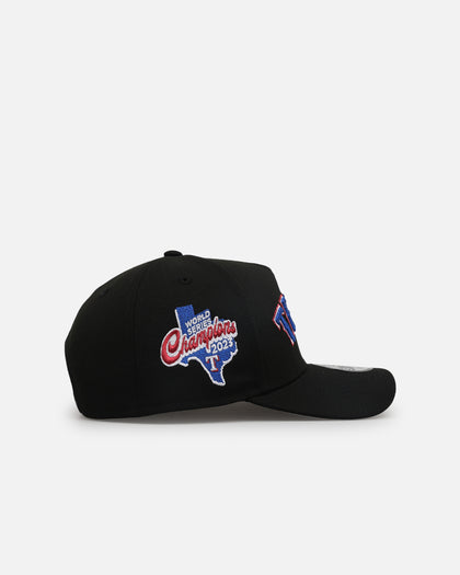 New Era Texas Rangers 'Metallic Wordmark' 9FORTY A-Frame Snapback Black