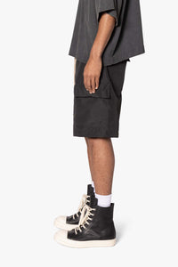 MNML Rave Double Cargo Shorts Black