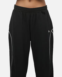 New Era Wide Leg Trackpants Black