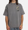 Carre Sacred Letter Mock Neck T-Shirt Washed Charcoal