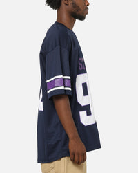 Bleacher Athletic Melbourne Storm NRL Gridiron Mesh Jersey Official Team Color