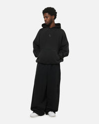 Saint Morta Distressed Baggy Sweatpants Black Wash