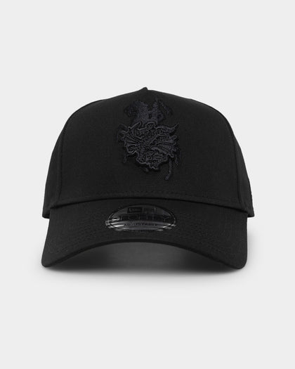 New Era St. George Illawarra Dragons 'Black On Black' 9FORTY A-Frame Snapback Black