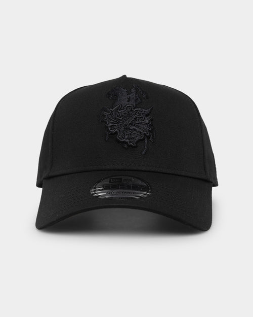 New Era St. George Illawarra Dragons 'Black On Black' 9FORTY A-Frame Snapback Black