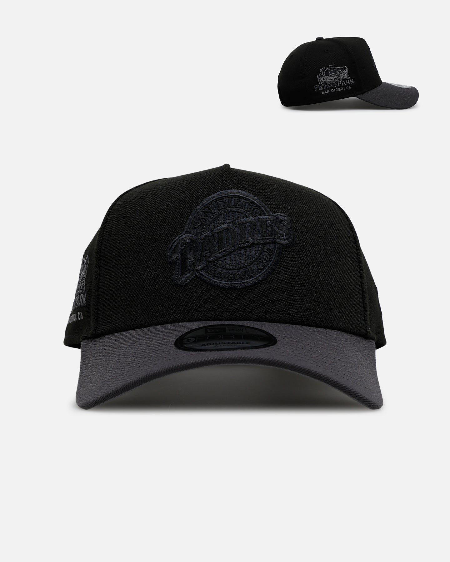 New Era San Diego Padres 'Stealth' 9FORTY A-Frame Snapback Black