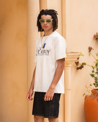 Playboy By Culture Kings Charm T-Shirt Off White