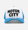 New Era Detroit Lions 'Team Motto' 9FORTY A-Frame Trucker Snapback Official Team Colors