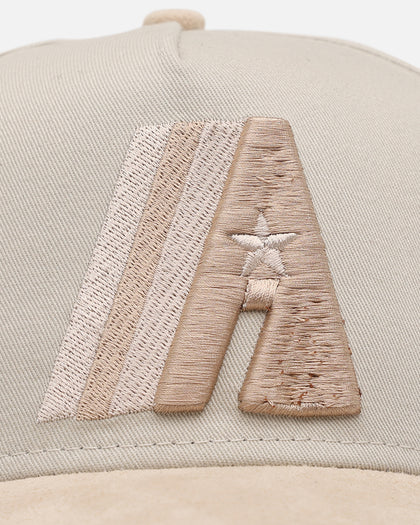 New Era Houston Astros 'Cream Suede' 9FORTY A-Frame Strapback Stone/Oatmilk