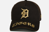 New Era Detroit Tigers 'Washed Black Gothic Script' 9FORTY A-Frame Snapback Black