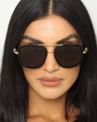 NUQE Quattro Sunglasses Black/Brown