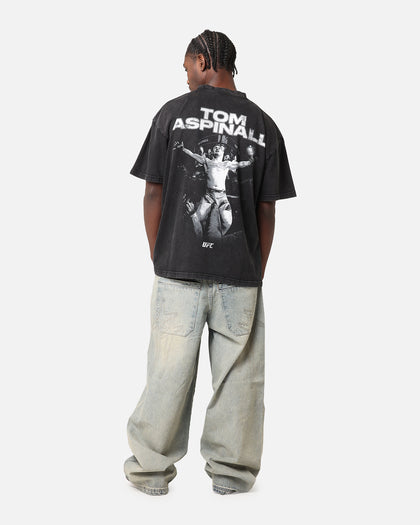 UFC By Culture Kings Tom Aspinall Vintage T-Shirt Black Acidwash