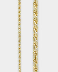 House Of Auric Rope 4mm 18" Chain 18k Gold Vermeil