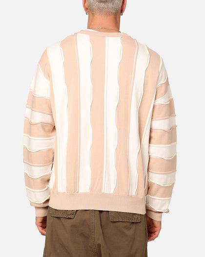 XXIII Wavy Slouch Sweater Cream/White