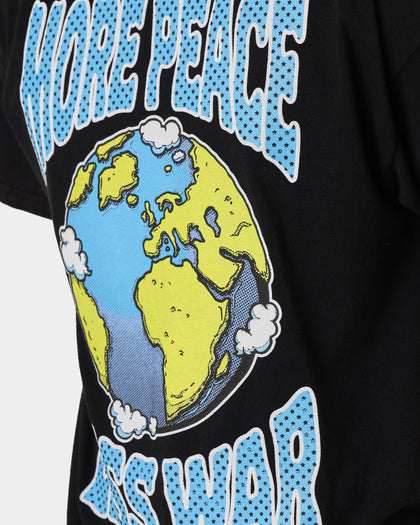 Goat Crew More Peace Less War Vintage T-Shirt Washed Black