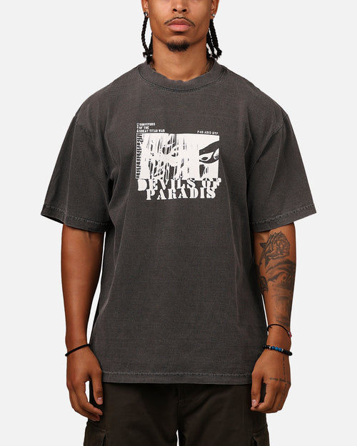Hypland X Attack On Titan Devils Of Paradis T-Shirt Vintage Black
