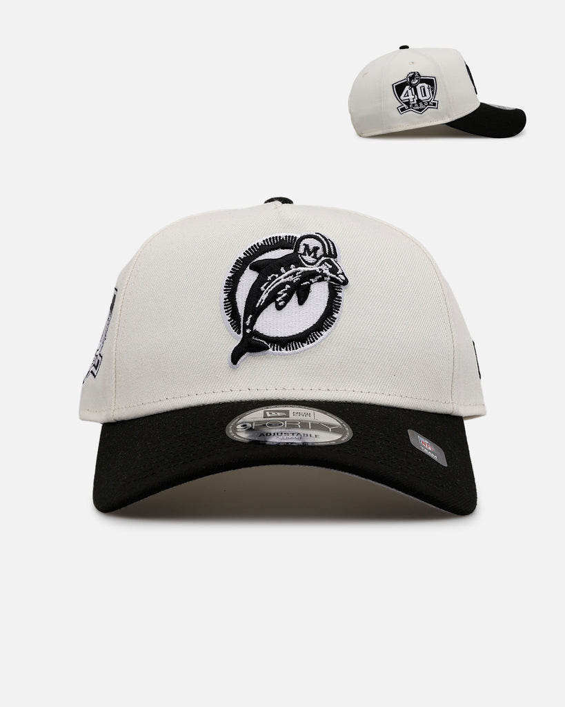 New Era Miami Dolphins 'Chrome Black' 9FORTY A-Frame Snapback