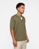 XXIII Terry Knit Button Up Shirt Khaki