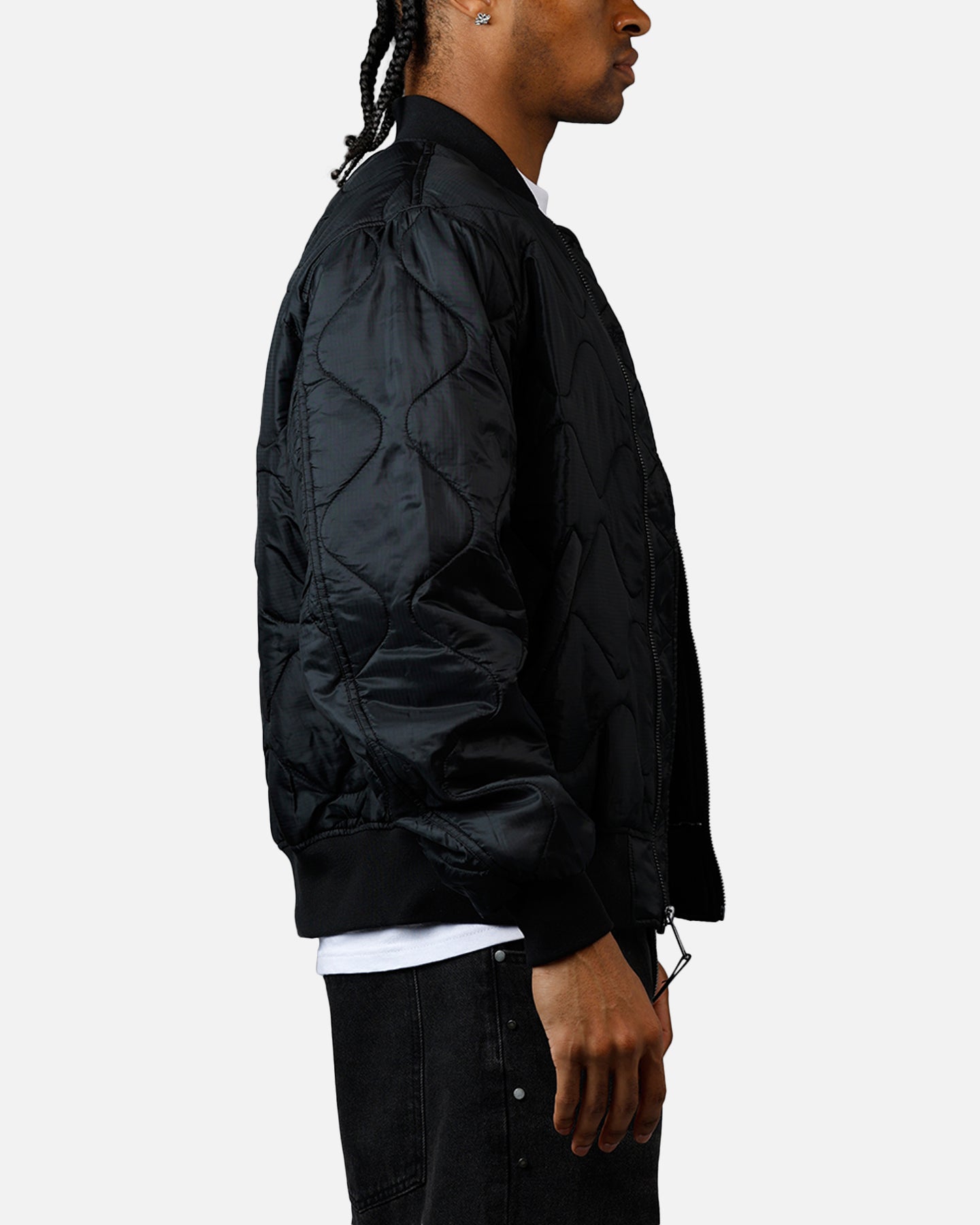 Alpha Industries L-2B Quilted Flight Jacket Black | Culture Kings US