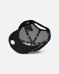 New Era Boston Red Sox 'Black Floral Tapestry' 9FORTY A-Frame Trucker Snapback Tapestry