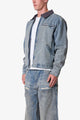 MNML Quilted Lined Work Jacket Vintage Blue
