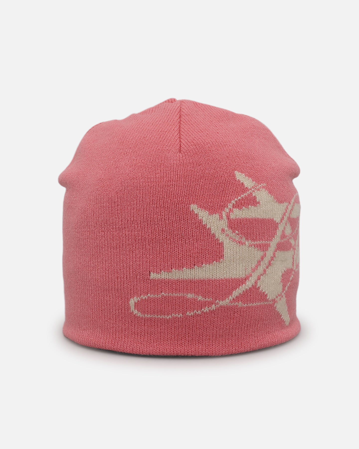 Loiter Hybrid Skull Knit Beanie Pink | Culture Kings US