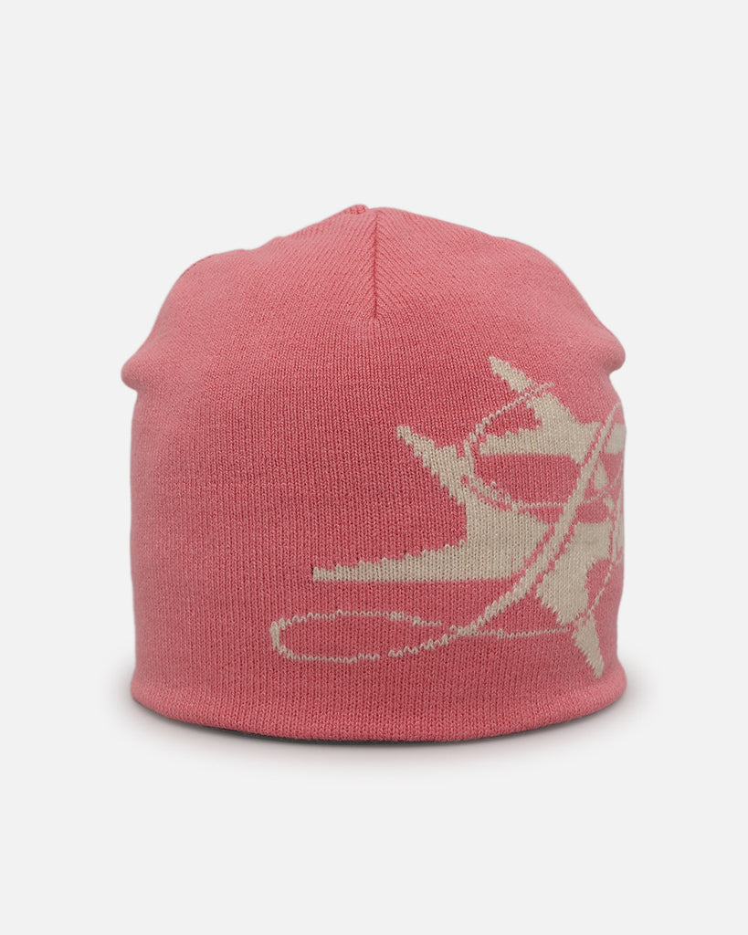 Loiter Hybrid Skull Knit Beanie Pink | Culture Kings US