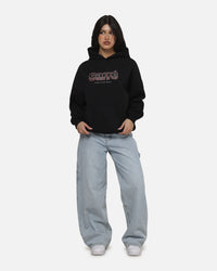 Carre Illusion Hoodie Solid Black