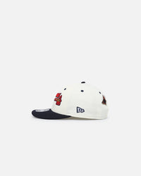 New Era X Felt Atlanta Braves 9FIFTY Snapback Chrome White