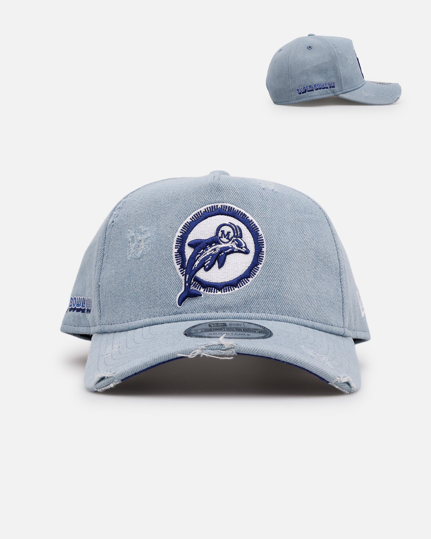 New Era Miami Dolphins 'Distressed Denim' 9FORTY A-Frame Snapback