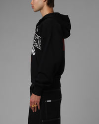 Loiter Drop Out Zip Hoodie Black