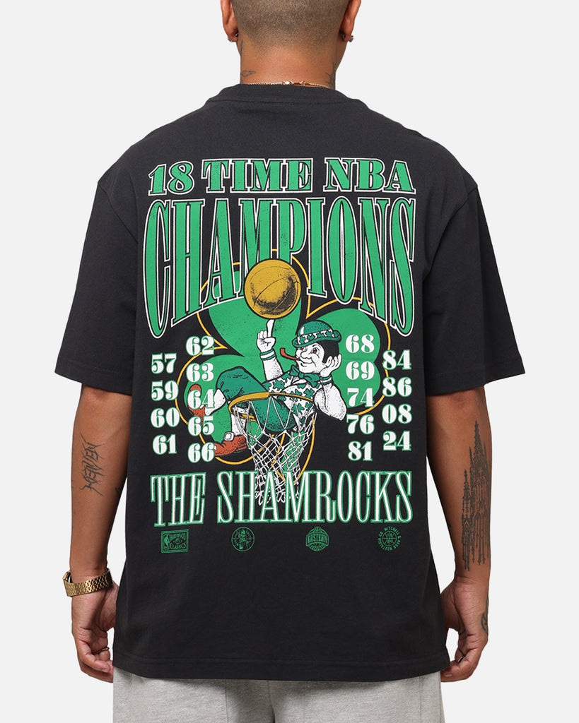 【24時間限定セール】80s LOGO7 NBA セルティックス ユニフォーム Mitchell & Ness Boston Celtics 18-Time NBA Champions T-Shirt Faded