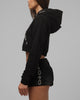 Loiter Women's Rodeo Cropped Zip Hoodie Black