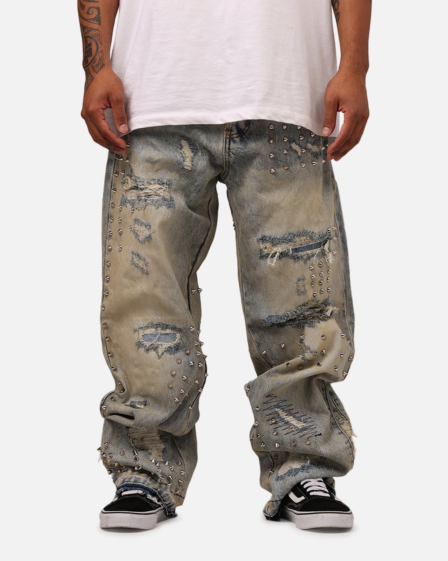 MNML Ultra Baggy Emo Denim Jeans Blue | Culture Kings US