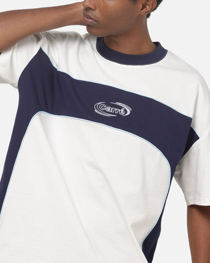 Carre Athletic Panel Crew T-Shirt Off White