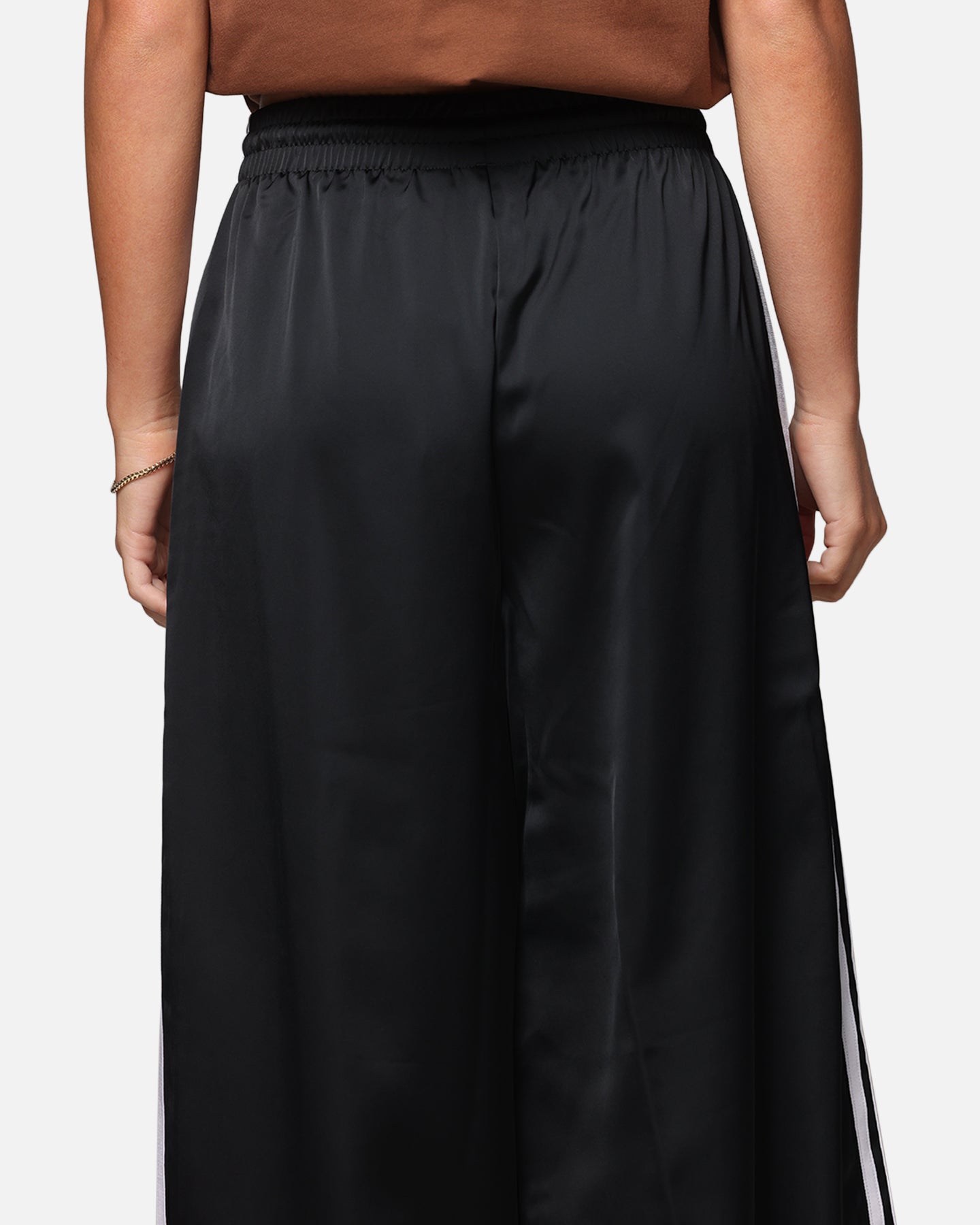 Adidas Women's Satin Wide Leg Pants Black | Culture Kings US