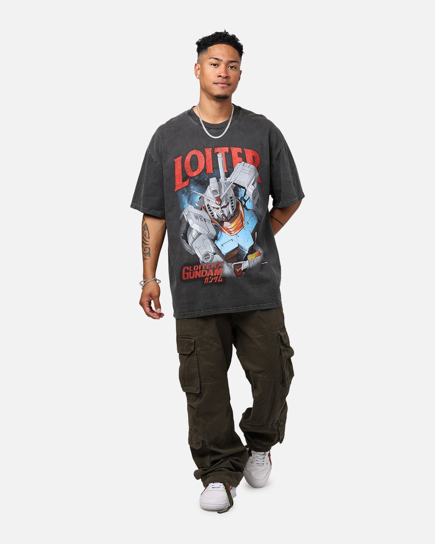 Loiter X Gundam Gundam Vintage T-Shirt Vintage Black | Culture