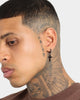 NXS Mini Cross Earring Black