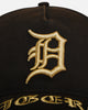 New Era Detroit Tigers 'Washed Black Gothic Script' 9FORTY A-Frame Snapback Black