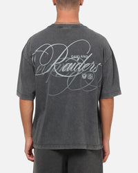 Mitchell & Ness Las Vegas Raiders Star Script Boxy T-Shirt Washed Black